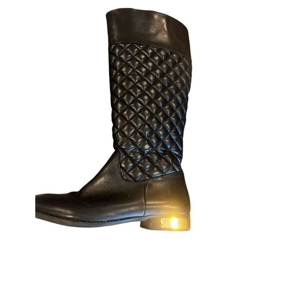 Vince Camuto Black Leather Riding Boots size 10 - Picture 2 of 13